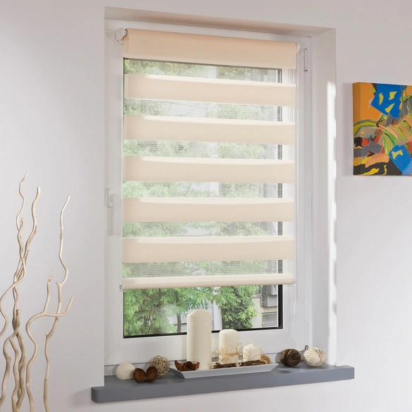 Duo-Rollo »Klemmfix«, apricot, Polyester