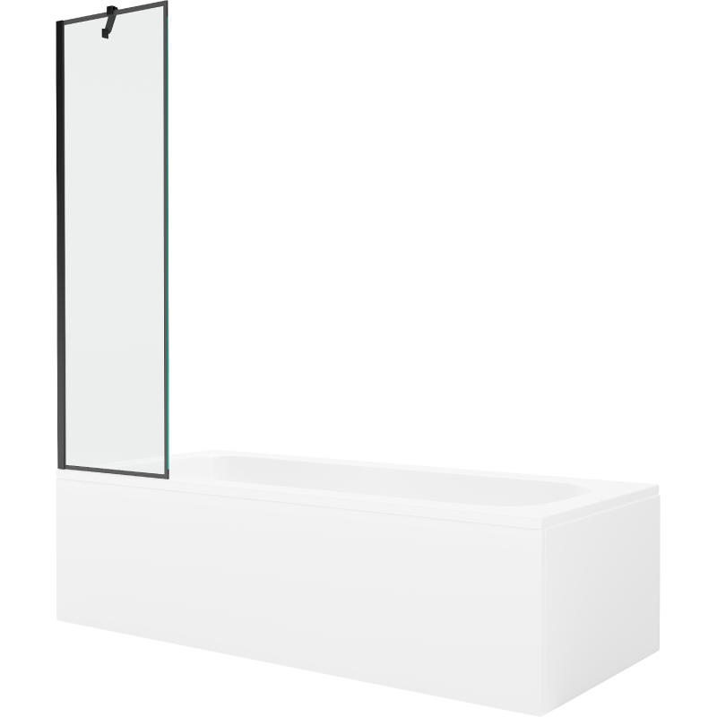 Wanna prostokątna Mexen Vega 150x70cm z obudową i parawanem 1-skrzydłowym