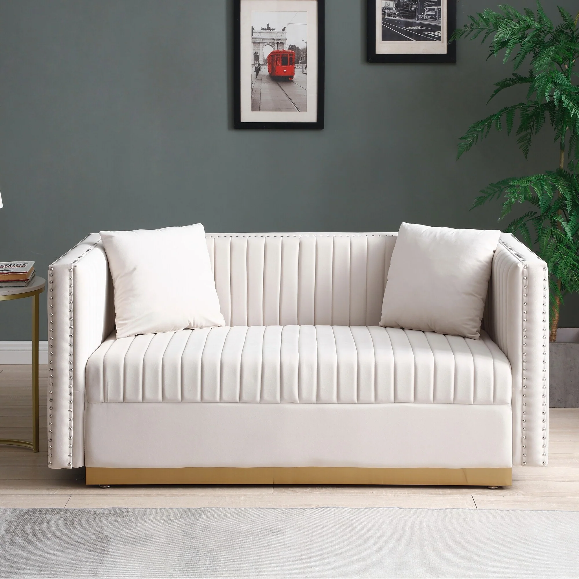 Velvet Sofa Loveseat 2 Seater Couch