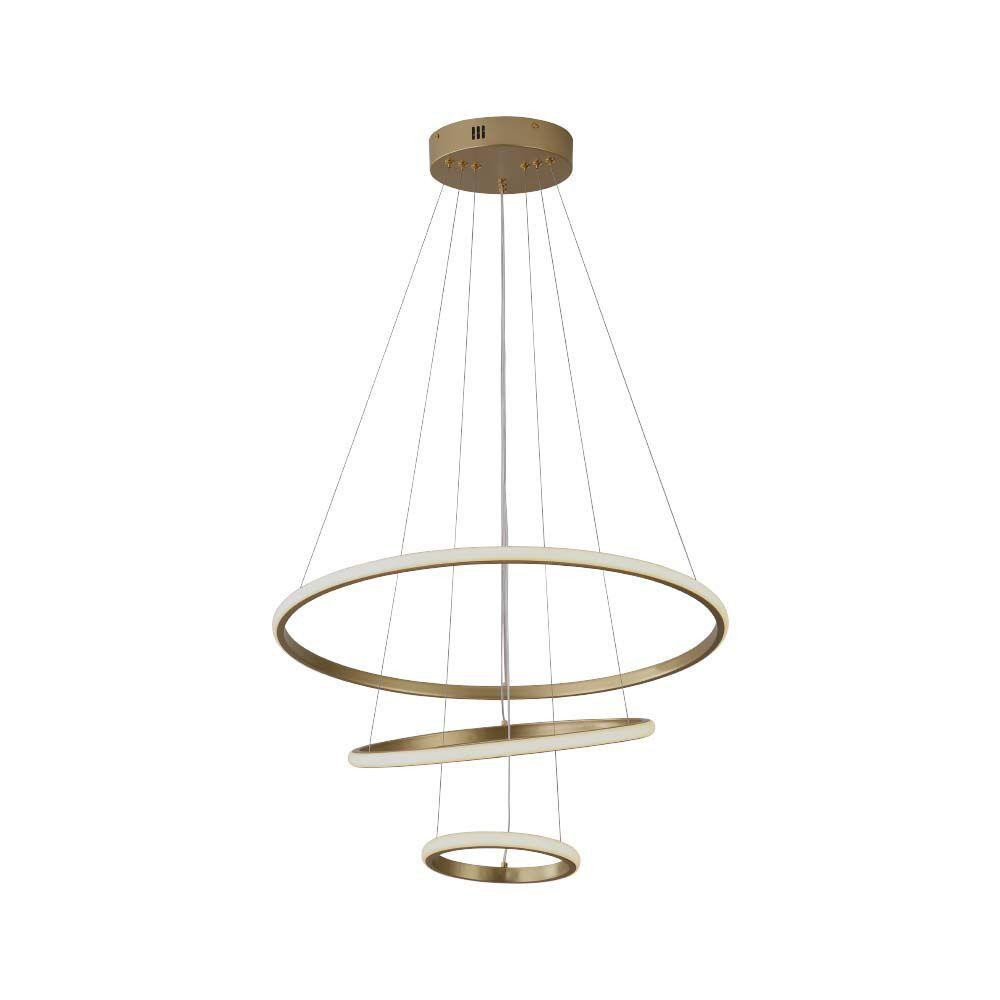 Lampa wisząca VT-7816 złota LED 3x32W Ciepła biel 3880lm V-TAC