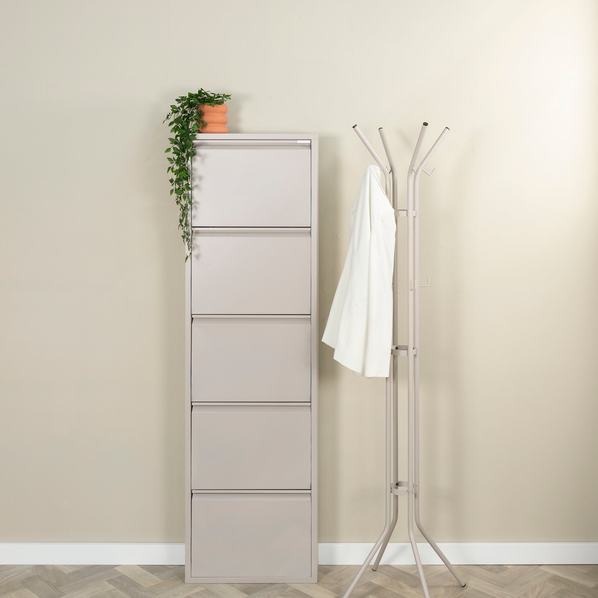 Spinder Design Billy 5 Schoenenkast - Silky Taupe