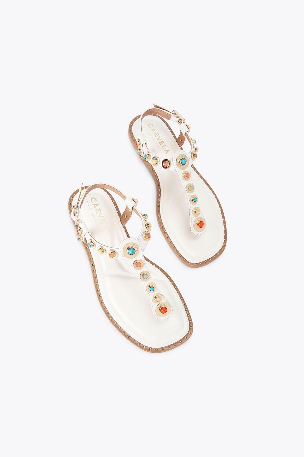 Carvela Amalfi T Bar Flat Sandal' Leather Sandals