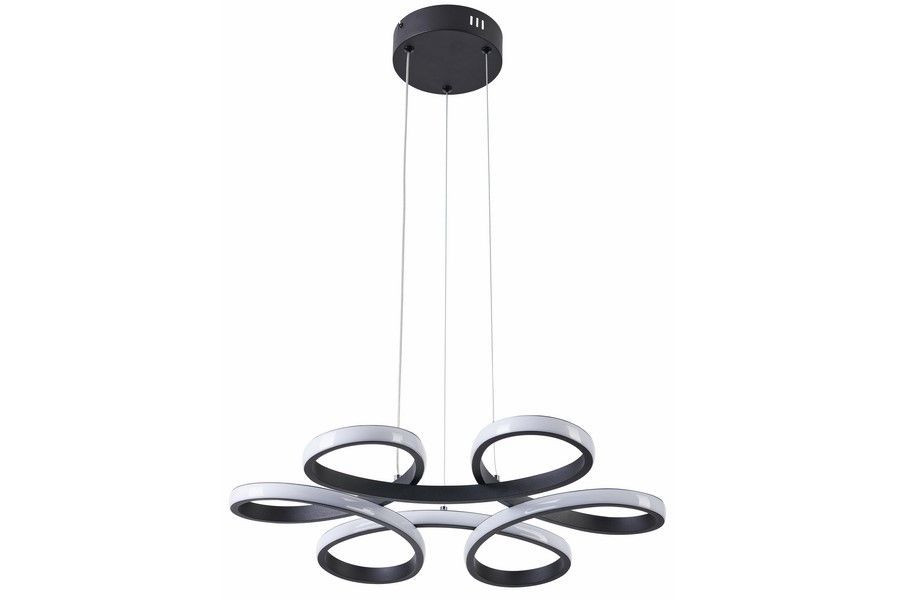 Lampa wisząca Burton czarna LED 1x40W Odcienie bieli 3200lm Reality