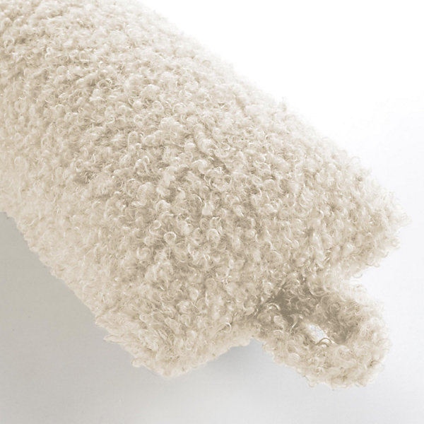 Boudin de Porte imitation fourrure Bouclette Wooly (80x10 cm - Naturel)
