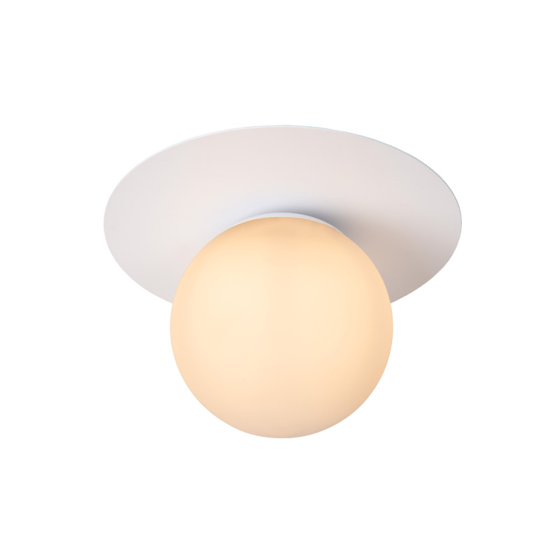 Plafonnier Tricia blanc Ø 25 cm E27 15 W LUCIDE