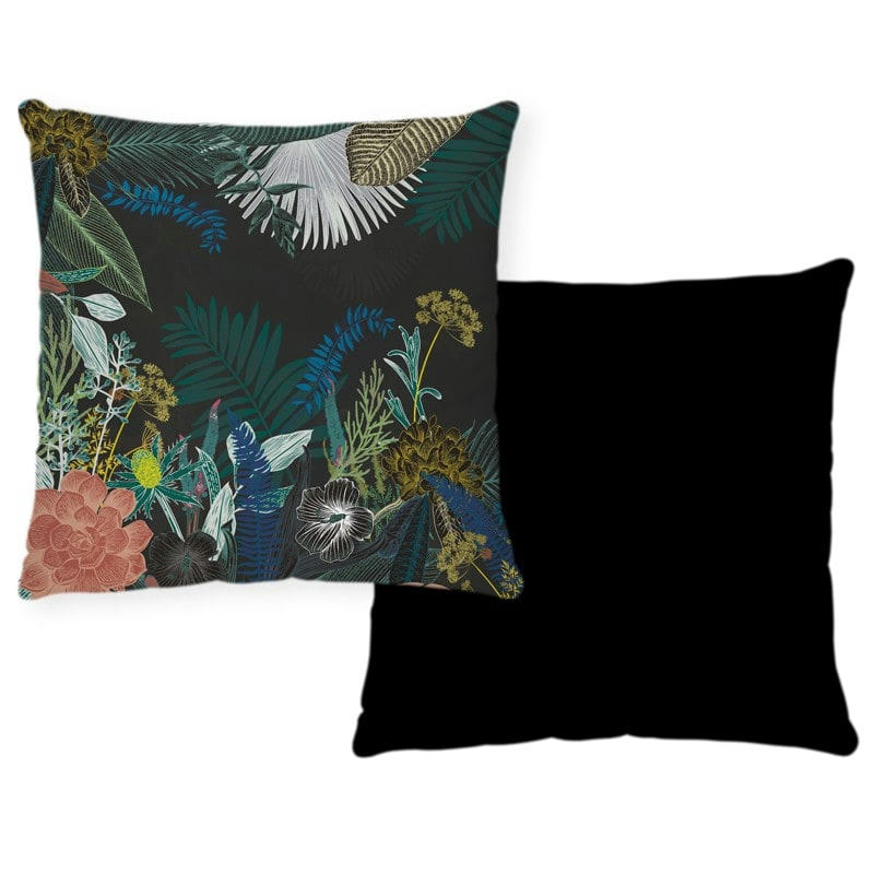 JUNGLE DOUANIER ROUSSEAU - Coussin 40x40cm Multicolore Feuillage Jungle