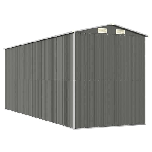 NNEVL Garden Shed Light Grey 192x523x223 cm Galvanised Steel