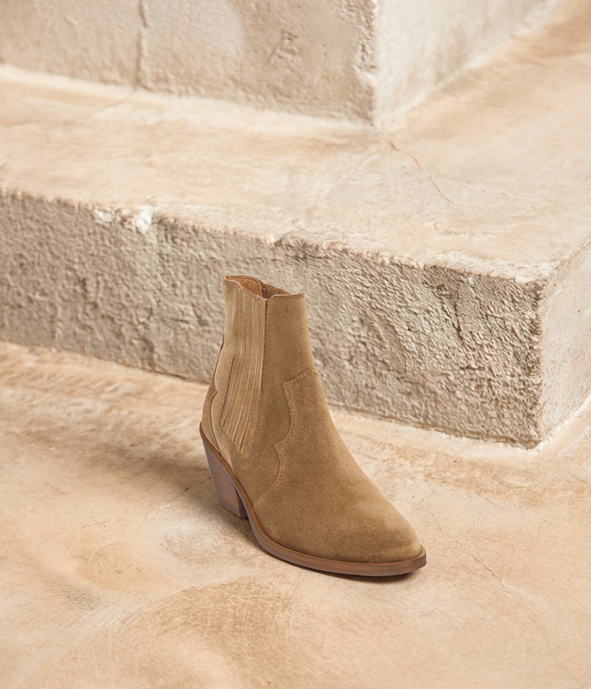 Boots western beige Cara