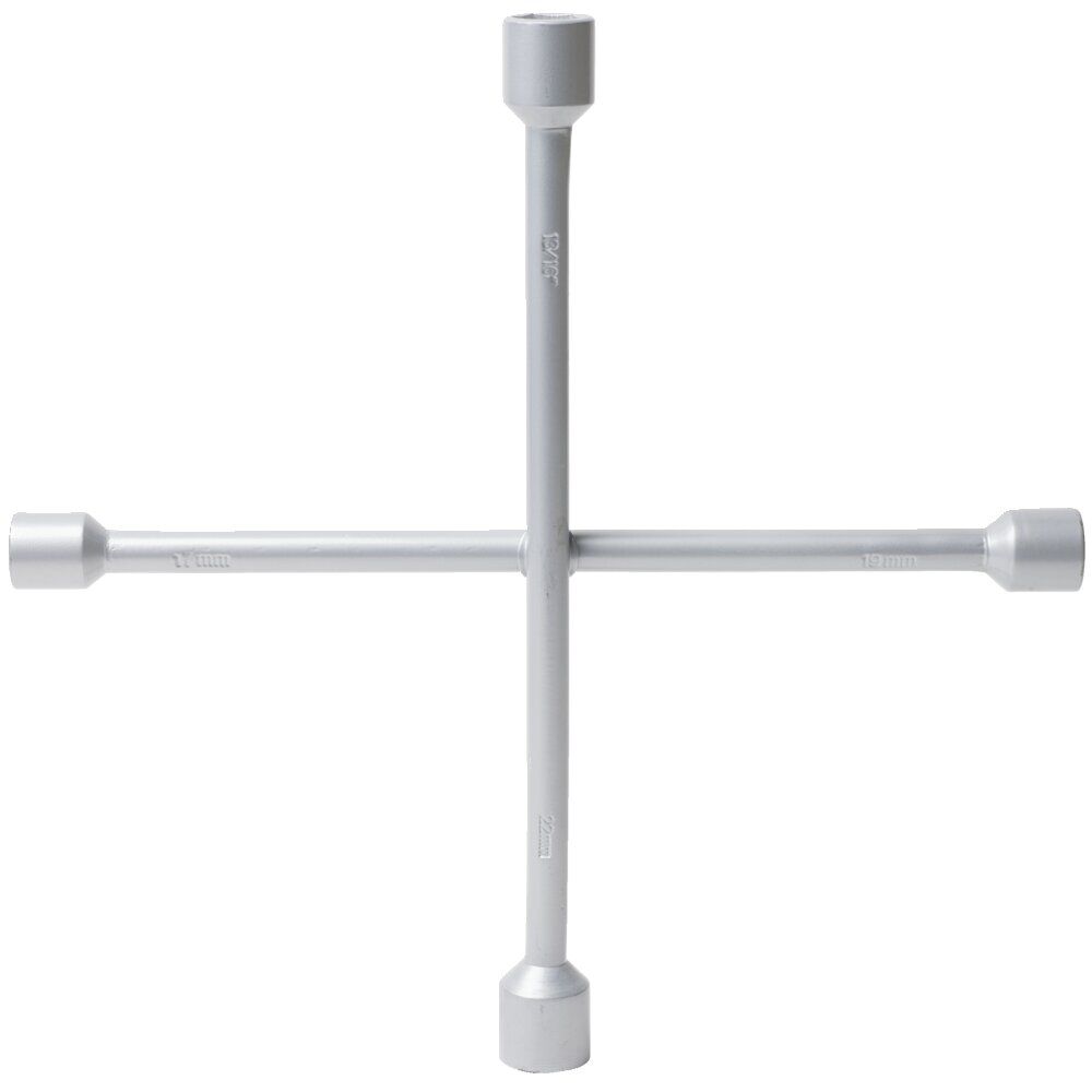 Clé en croix de serrage en métal gris 35,5x35,5cm