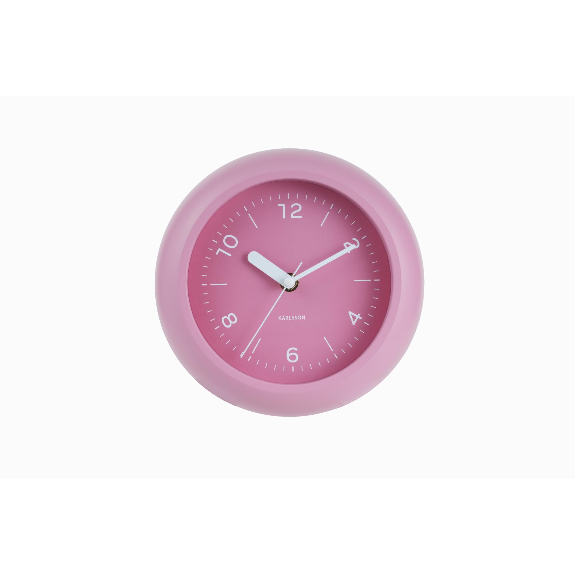 Karlsson wandklok Slope - roze - Ø20cm