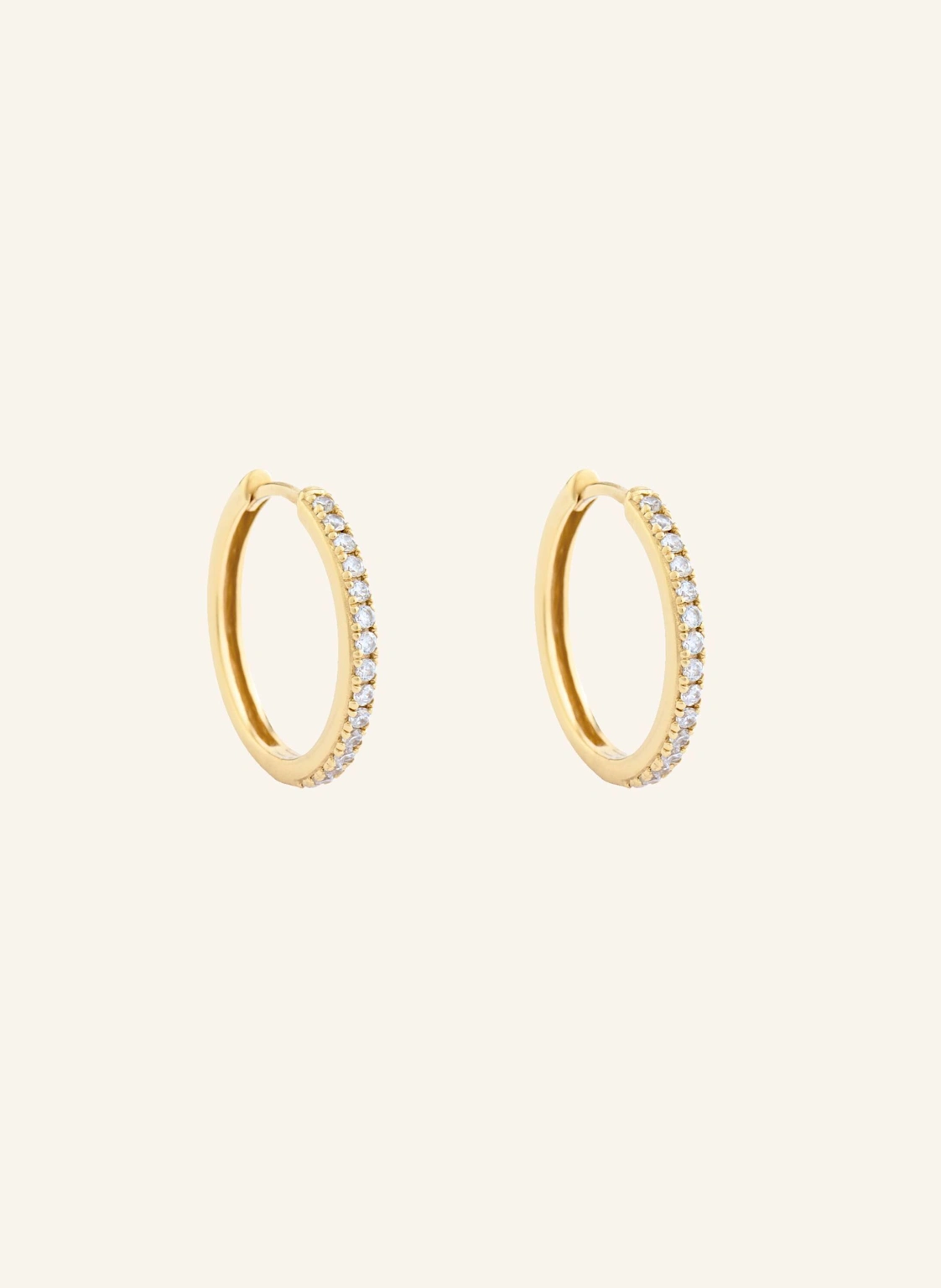 Pompidou Creolen LILLIAN SMALL PAVé by GLAMBOU