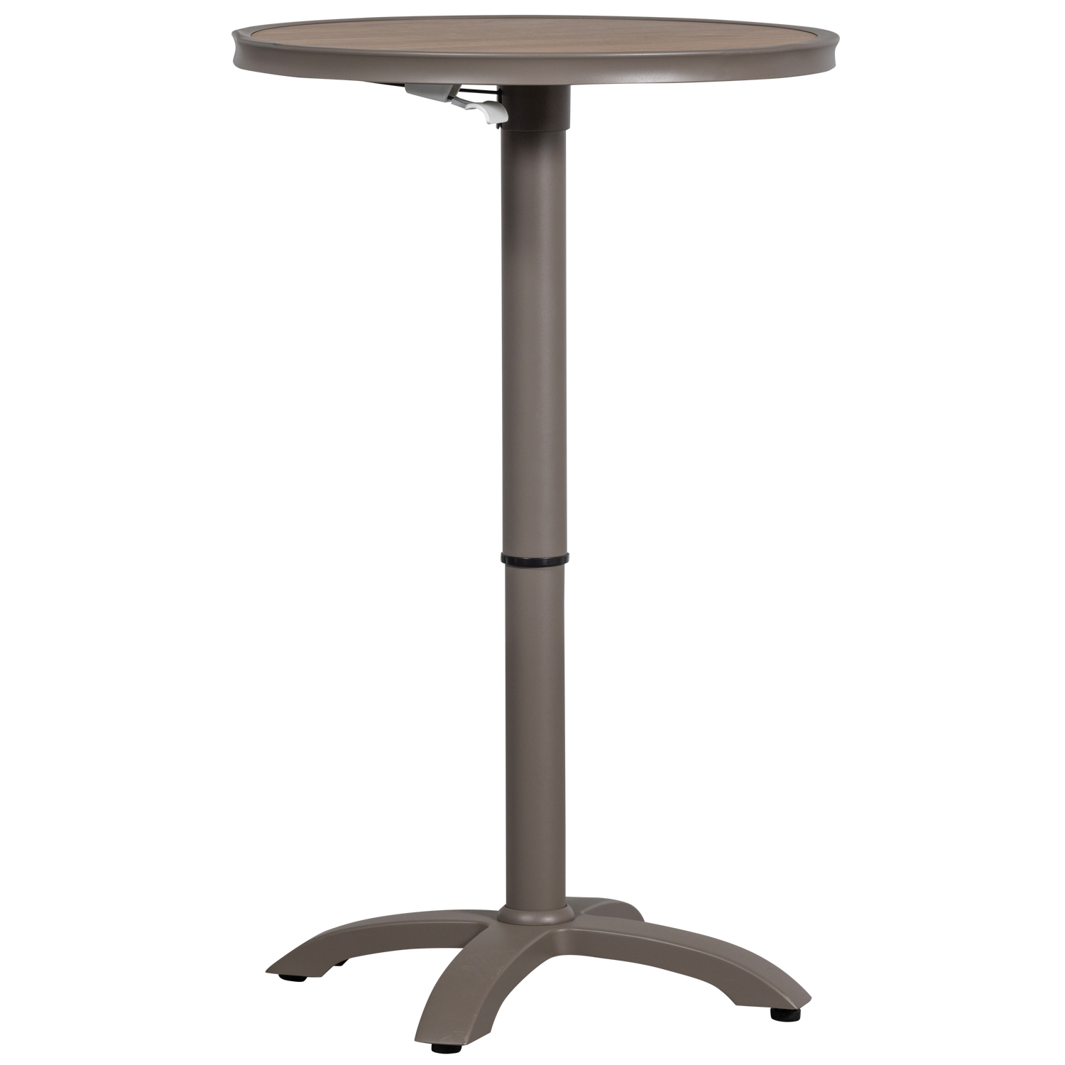 WOOOD tuin bartafel Jeppe hoogte verstelbaar - Aluminium - Bruin/Grijs