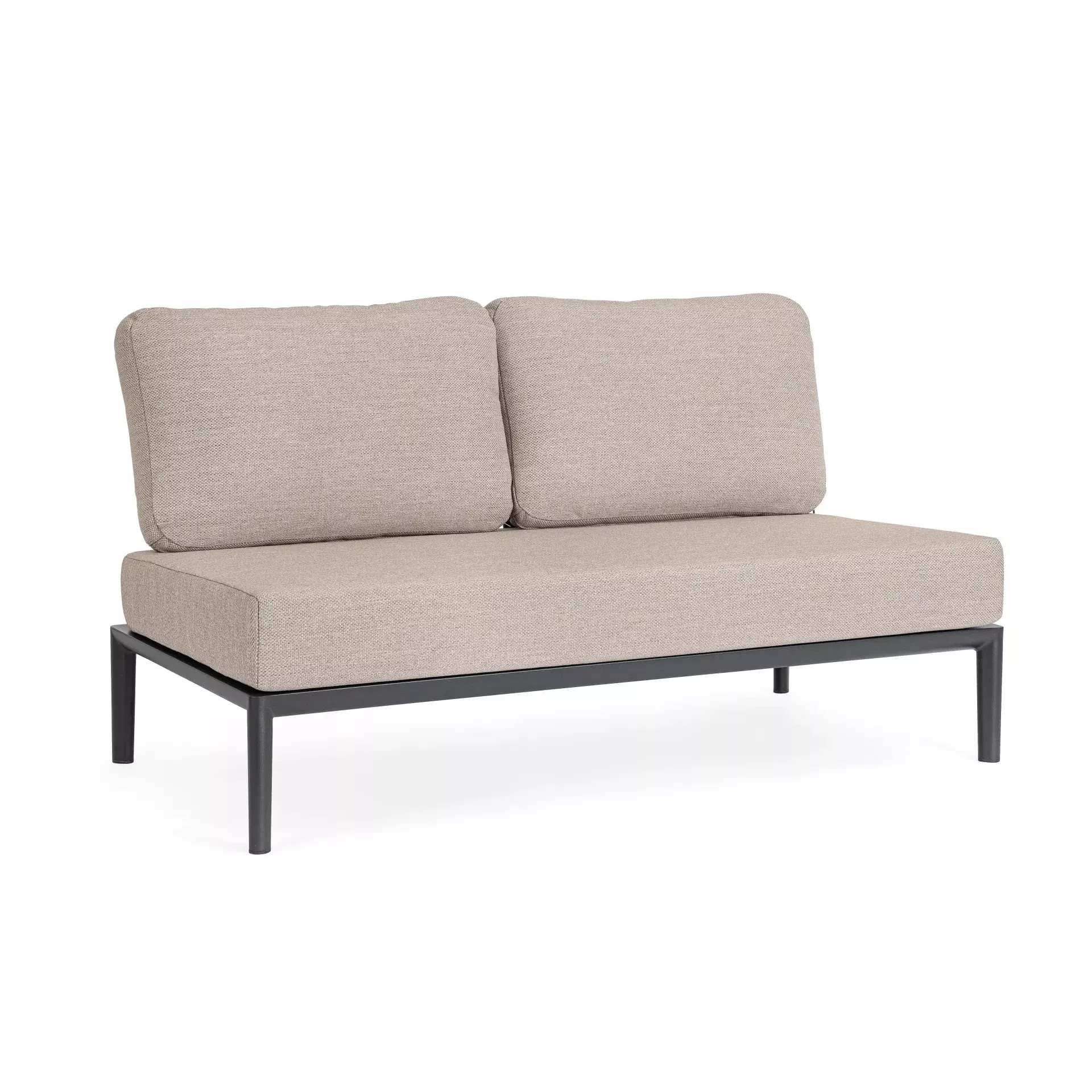Bolzano Giacomo Sofa ogrodowa 144x80 antracytowa aluminum