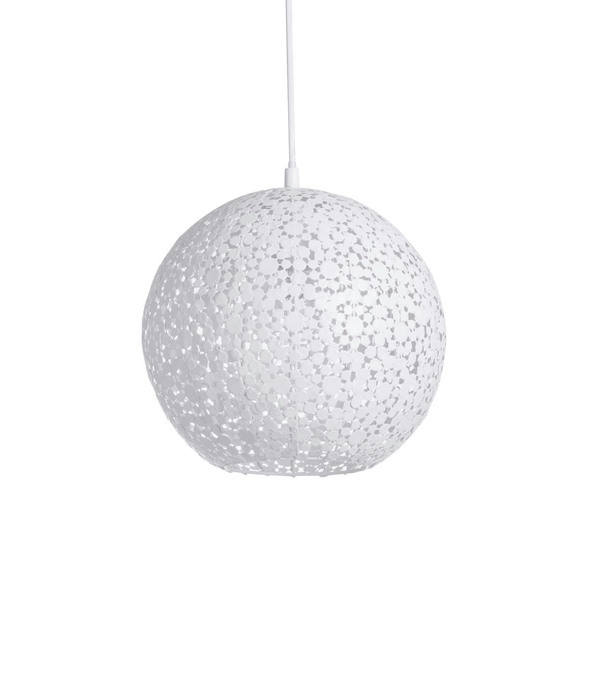 AURORE - Suspension en métal blanc d. 30 cm
