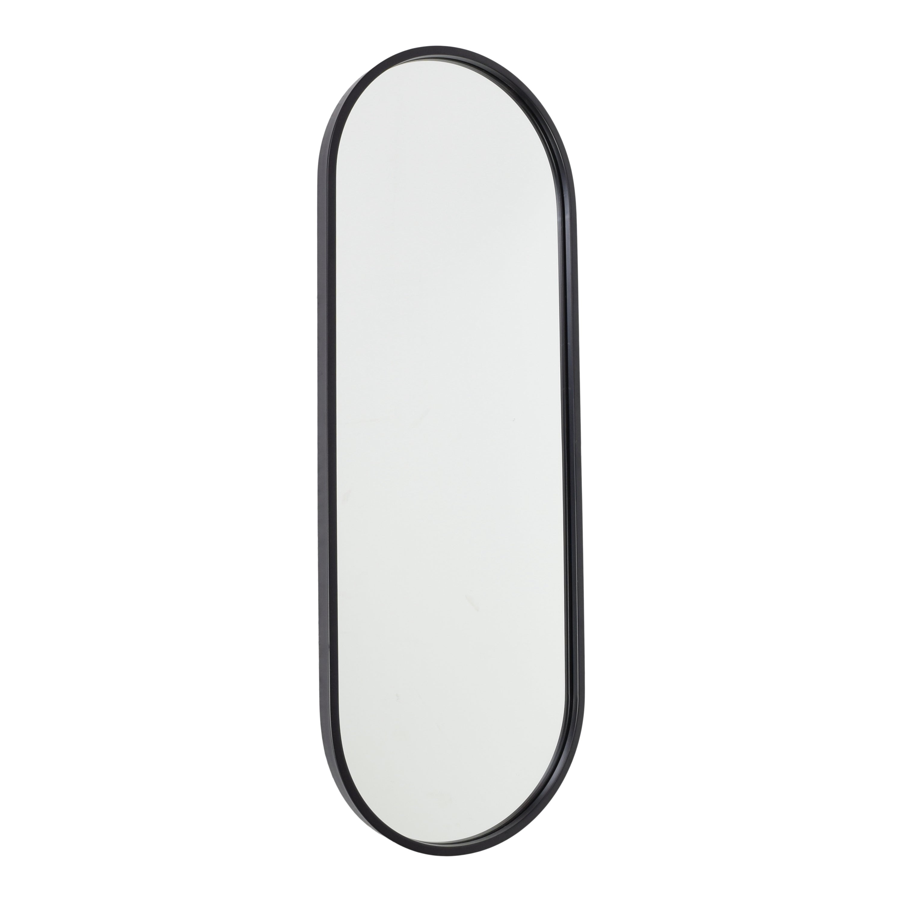 Fragix Boston Spiegel Ovaal - Zwart - 80x30