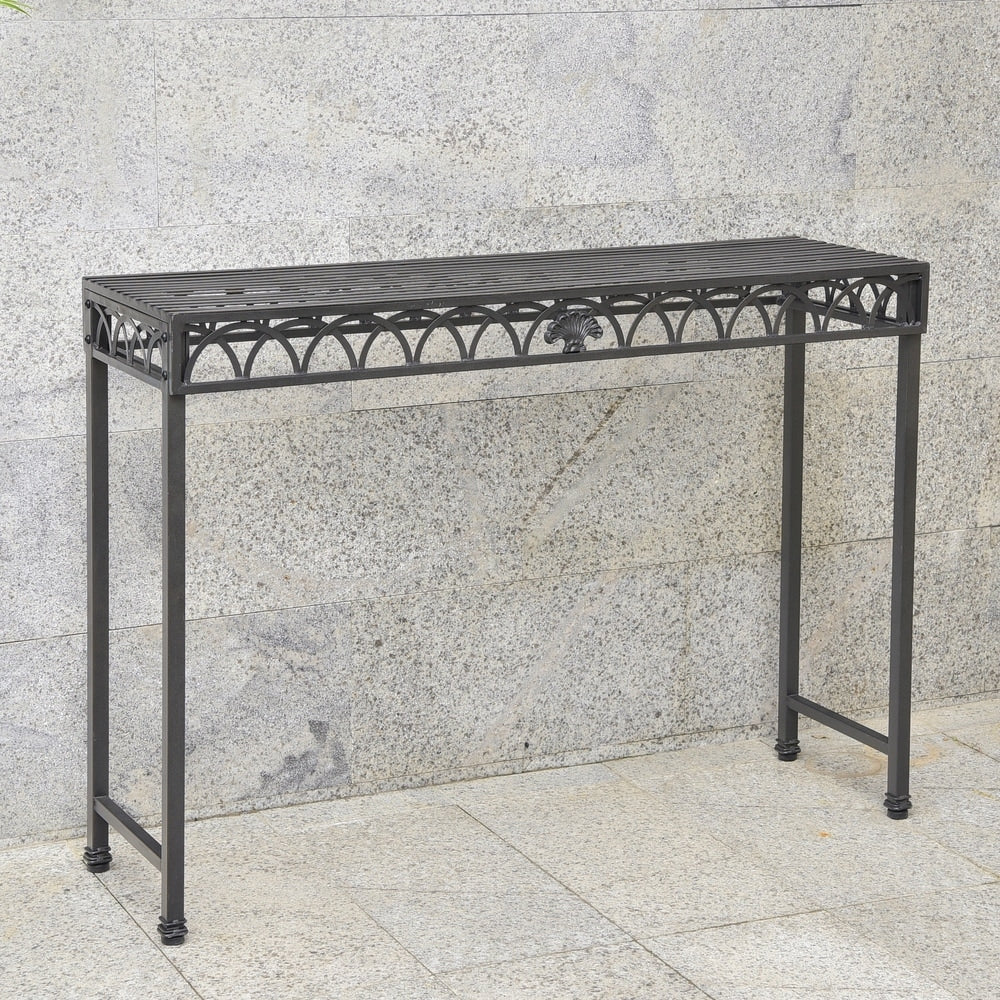 Segovia Iron Indoor/Outdoor Console Table