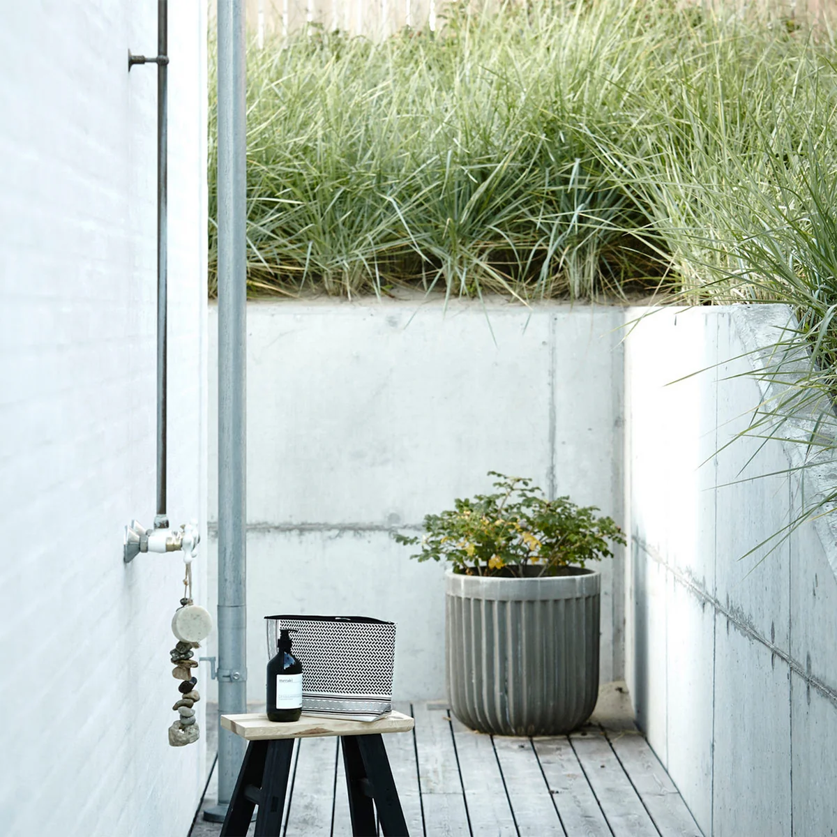 House Doctor - Concrete Pflanztopf, hellgrau (2er-Set)