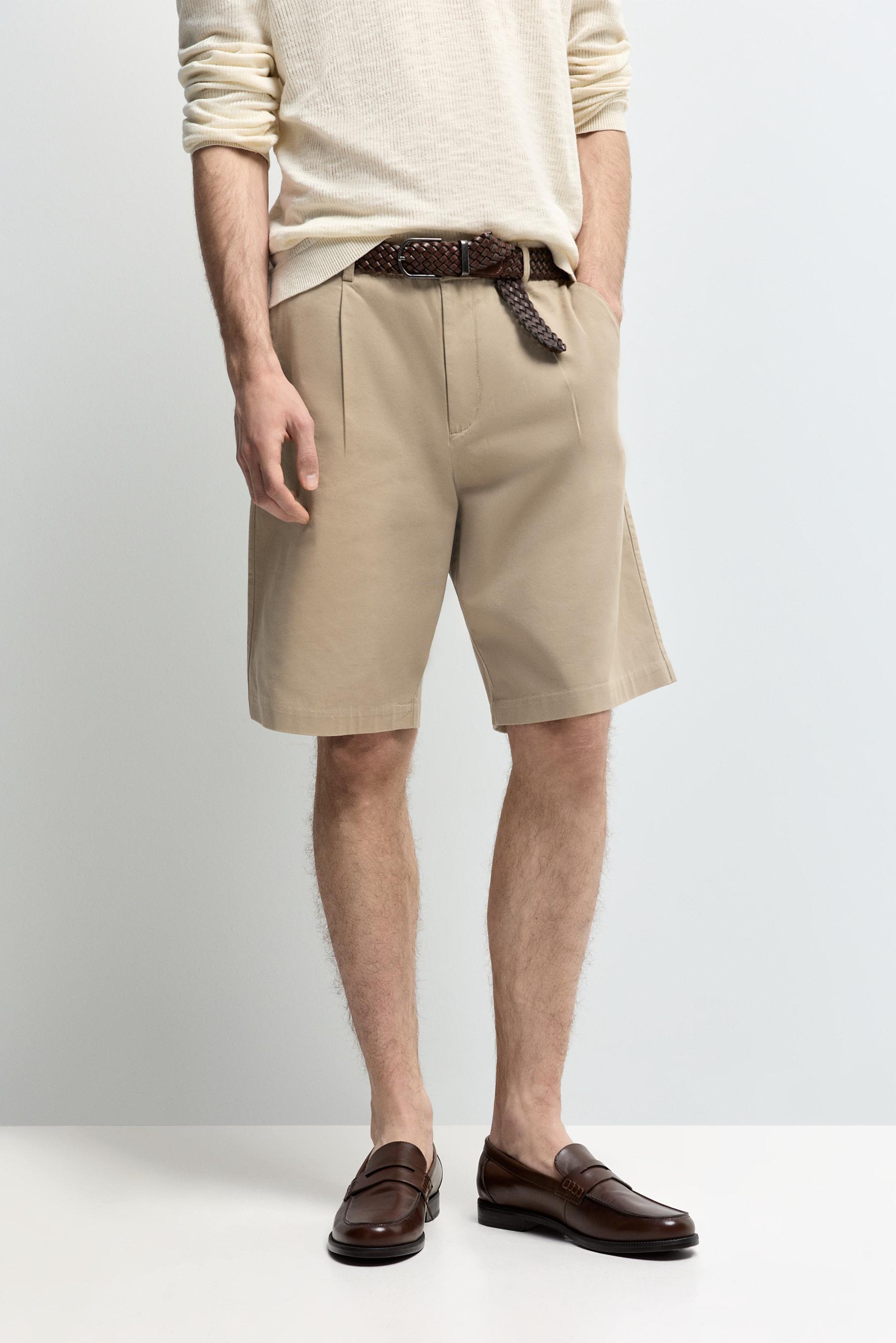 Bermuda chino pinzas