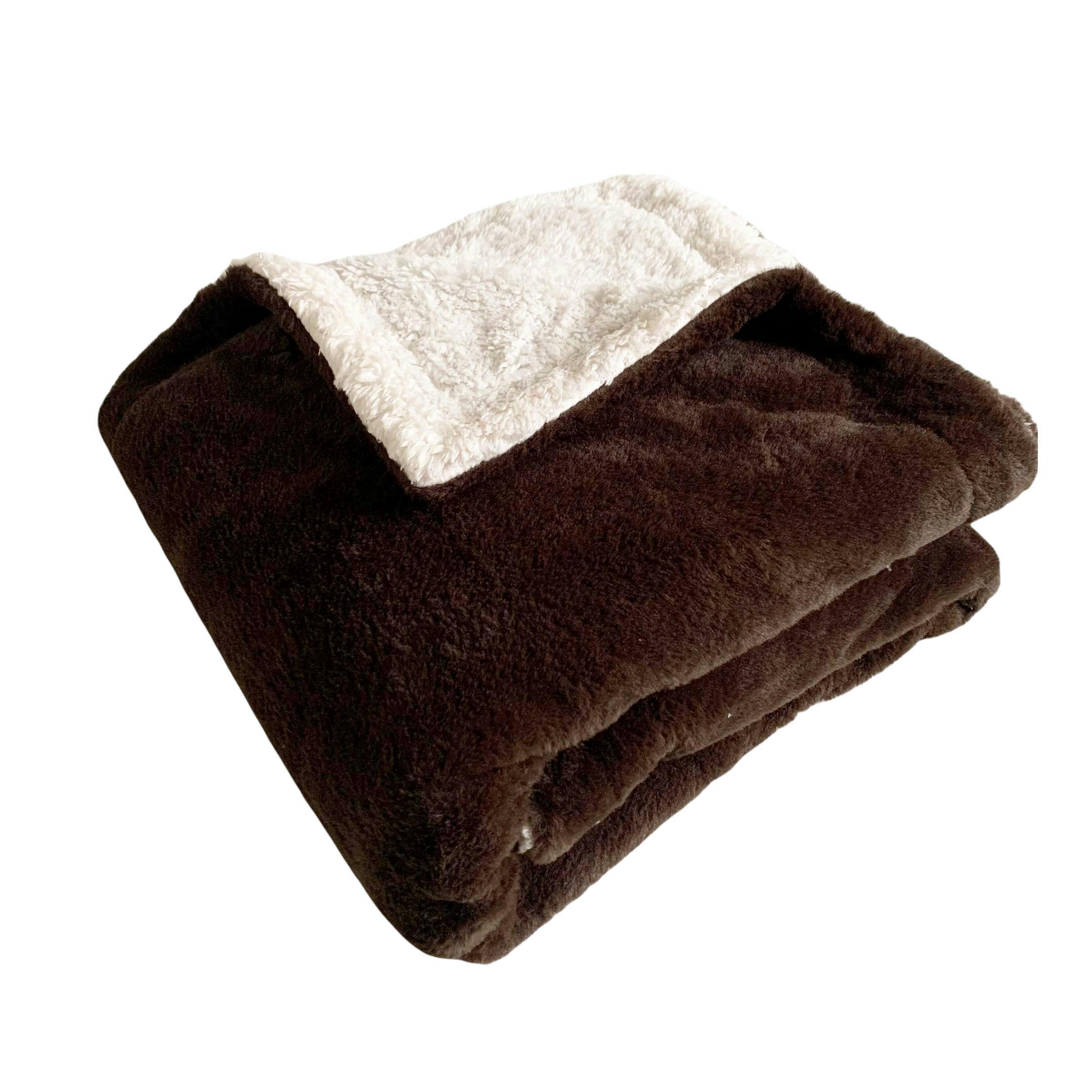 LAPIN - Plaid polaire doublé imitation 