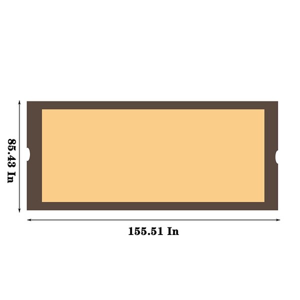 12x9 Ft Universal Outdoor Pergola Replacement Canopy Cover
