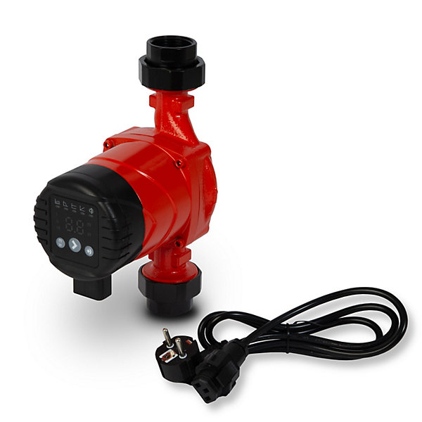 EBERTH Pompe de chauffage de circulation 45W, Hauteur maxi côté refoulement 6m, 10 bar, 52 l/min, 1,5 pouces, Eau max. 95 degrés
