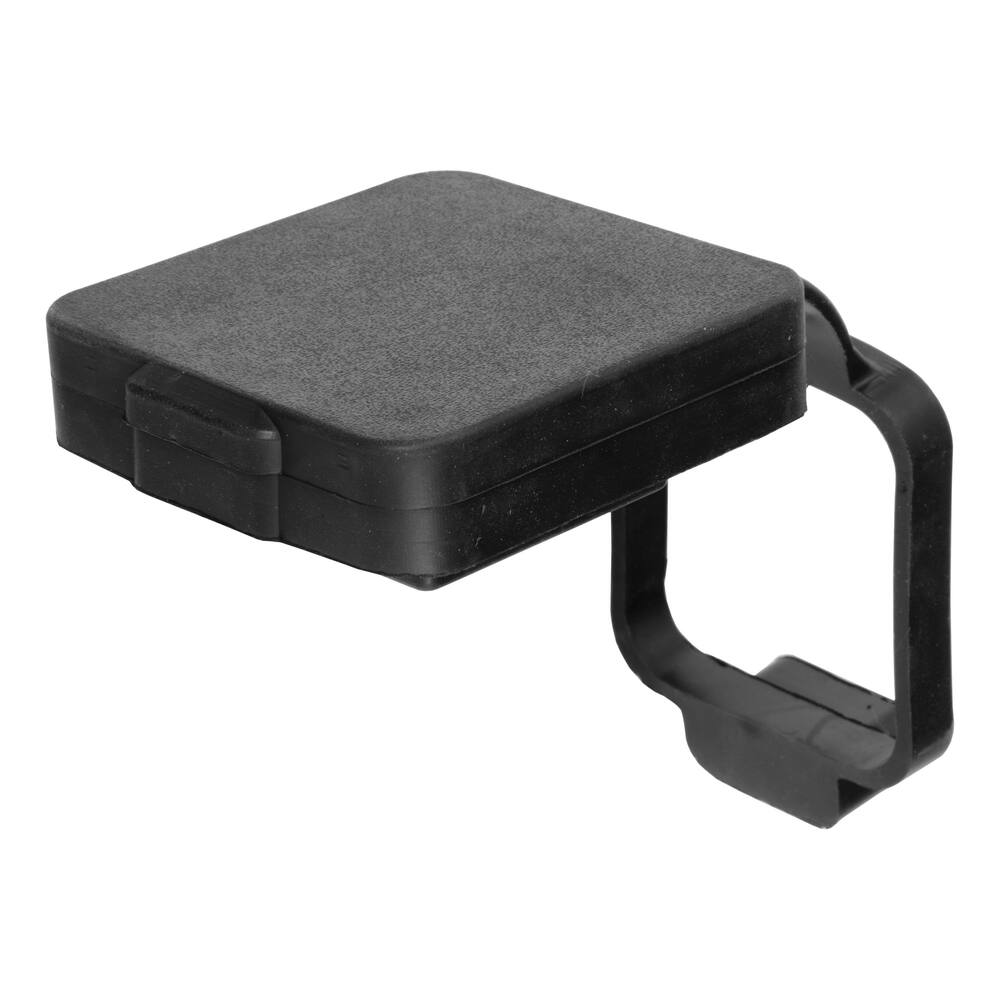 CURT 2-in  Rubber Hitch Tube Cover with 4-Way Flat Holder (Packaged)