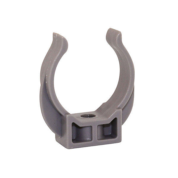Colliers de fixation 5 pièces Lyre coloris gris Fitt Ø 32 mm