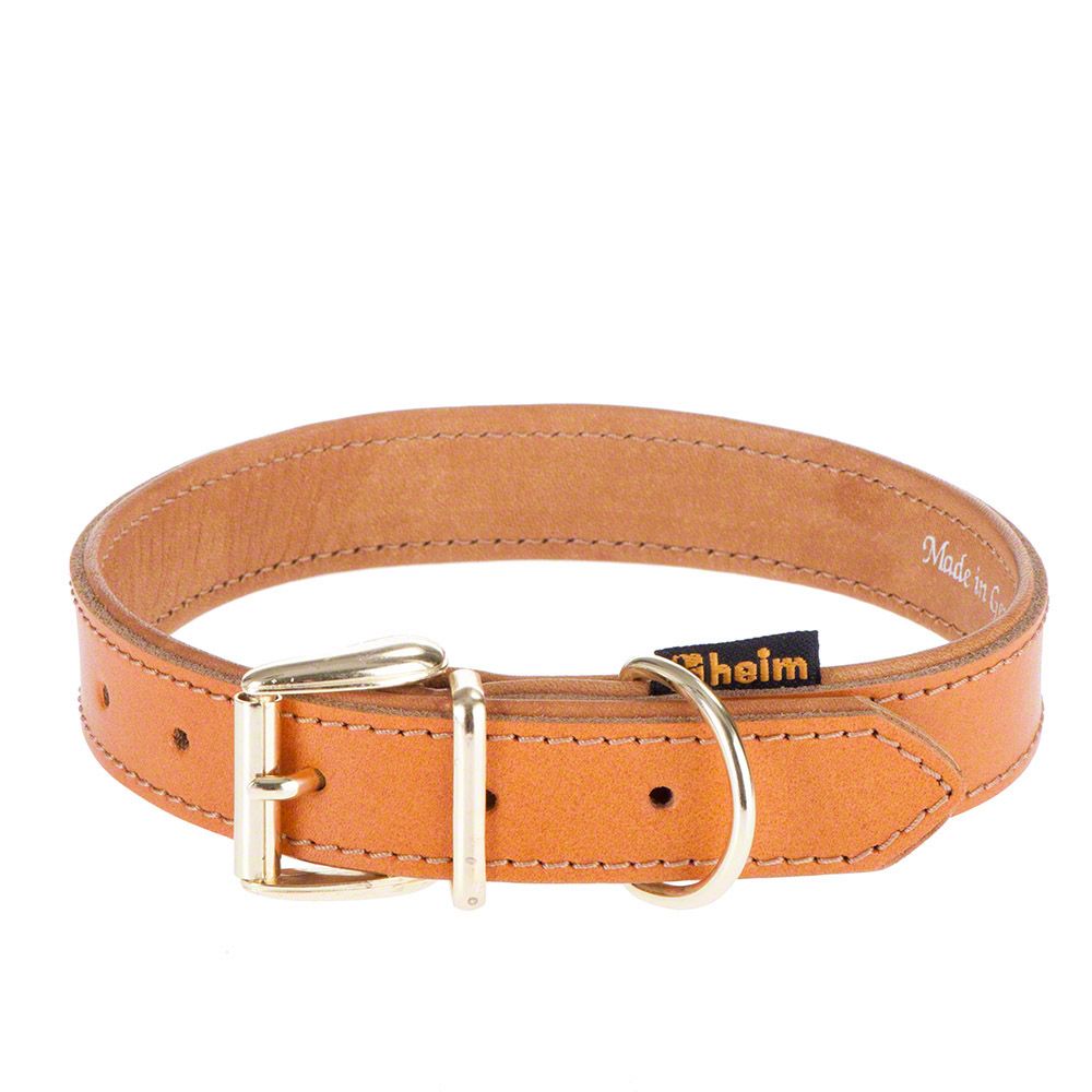 Heim Buffalo Dog Collar  - Cognac