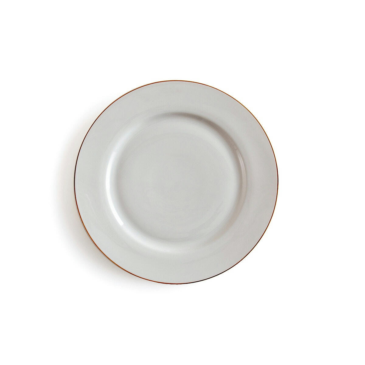 Lot de 4 assiettes plates, Histoire Or
