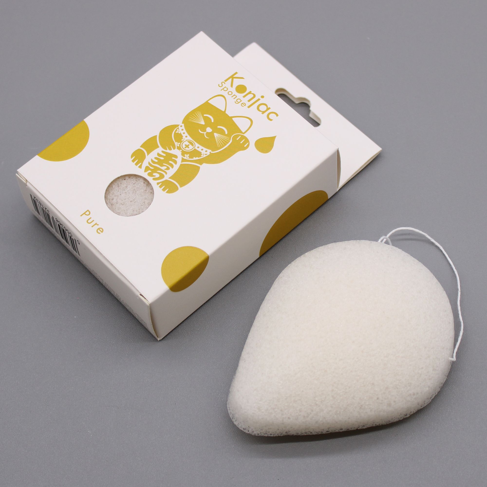 KDMD Teardrop Konjac Sponge - Natural - Sensitive skin