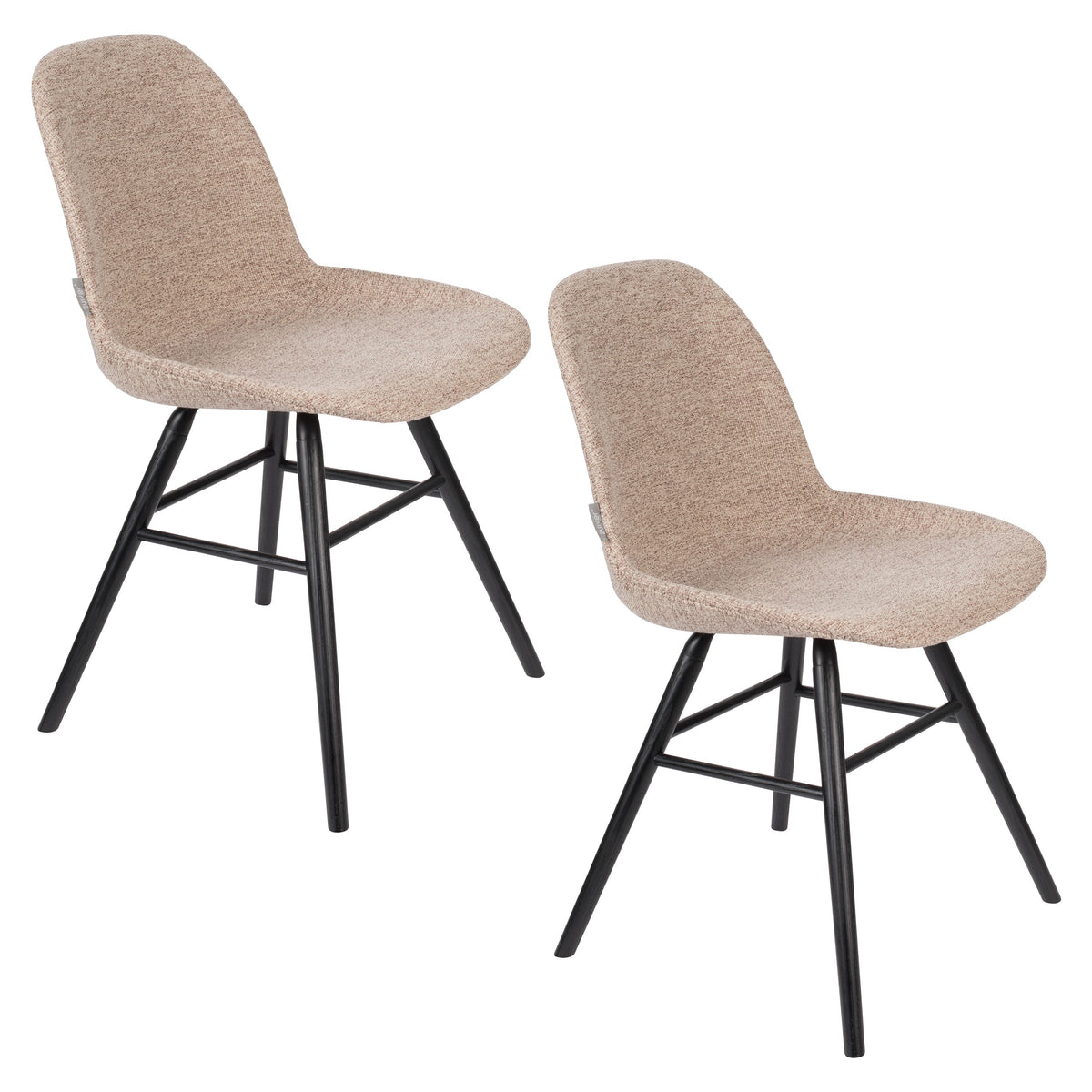 Zuiver Albert Kuip Soft Eetkamerstoelen Beige - Set van 2