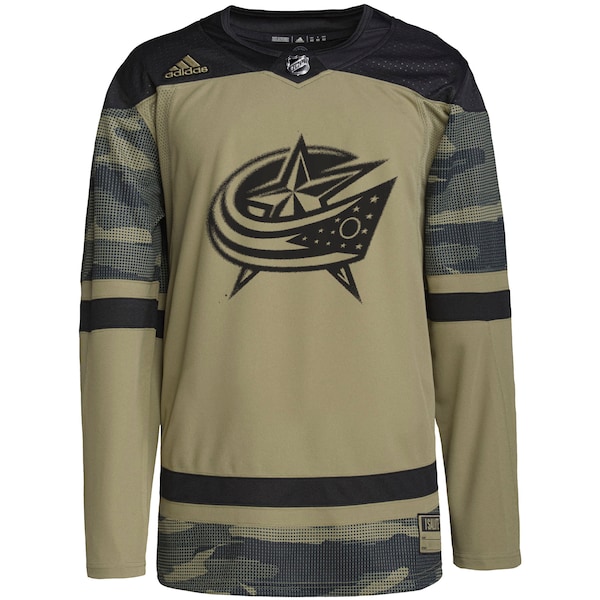 Columbus Blue Jackets adidas Military Appreciation Team Authentic Practice Jersey - Camo