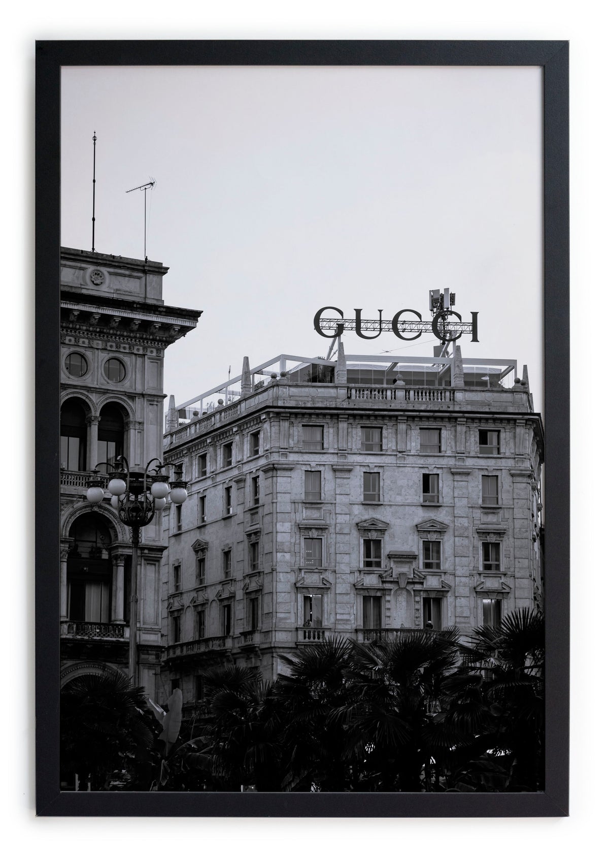 Zwarte lijst met kader 40x30 Gucci