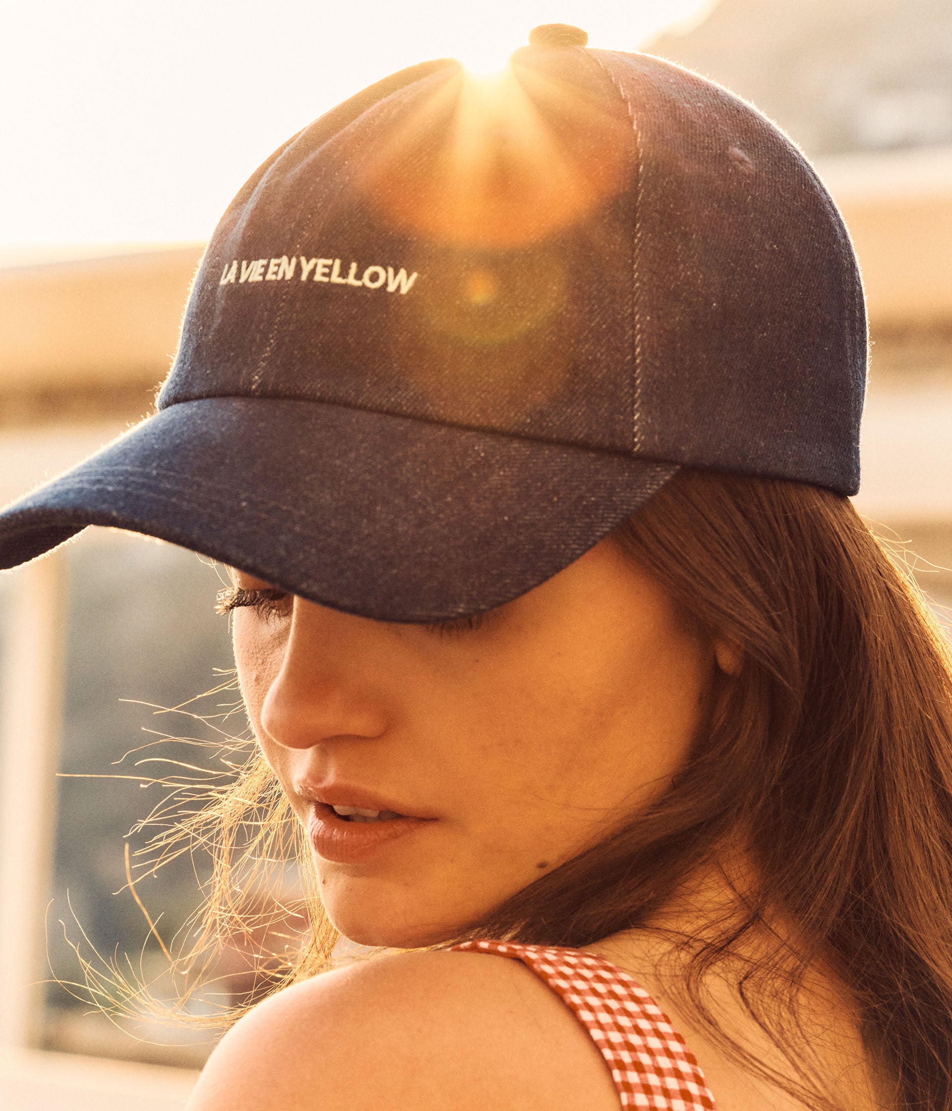 Casquette en jean brut Moxie