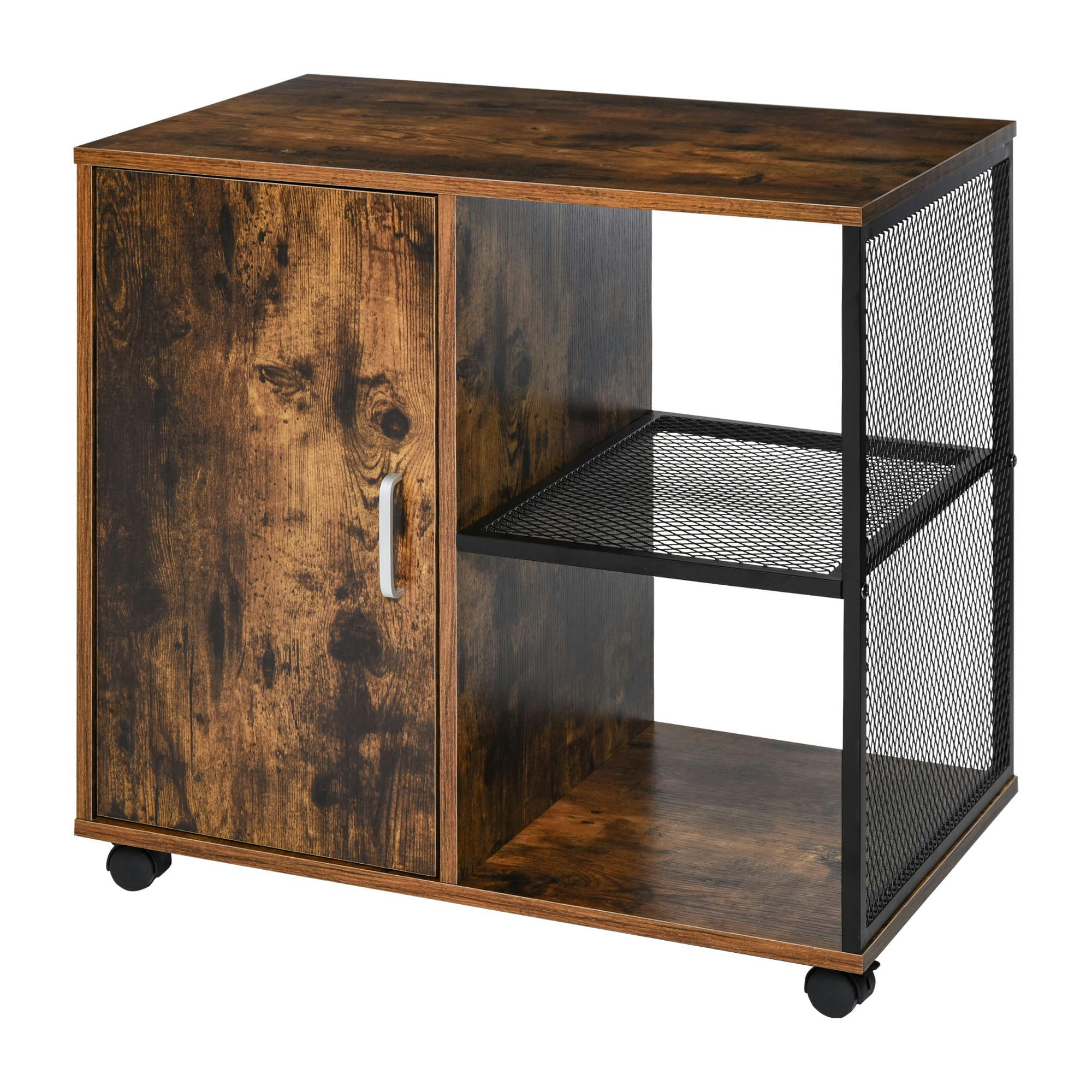 - Support d'imprimante caisson bureau porte 2 niches grand plateau