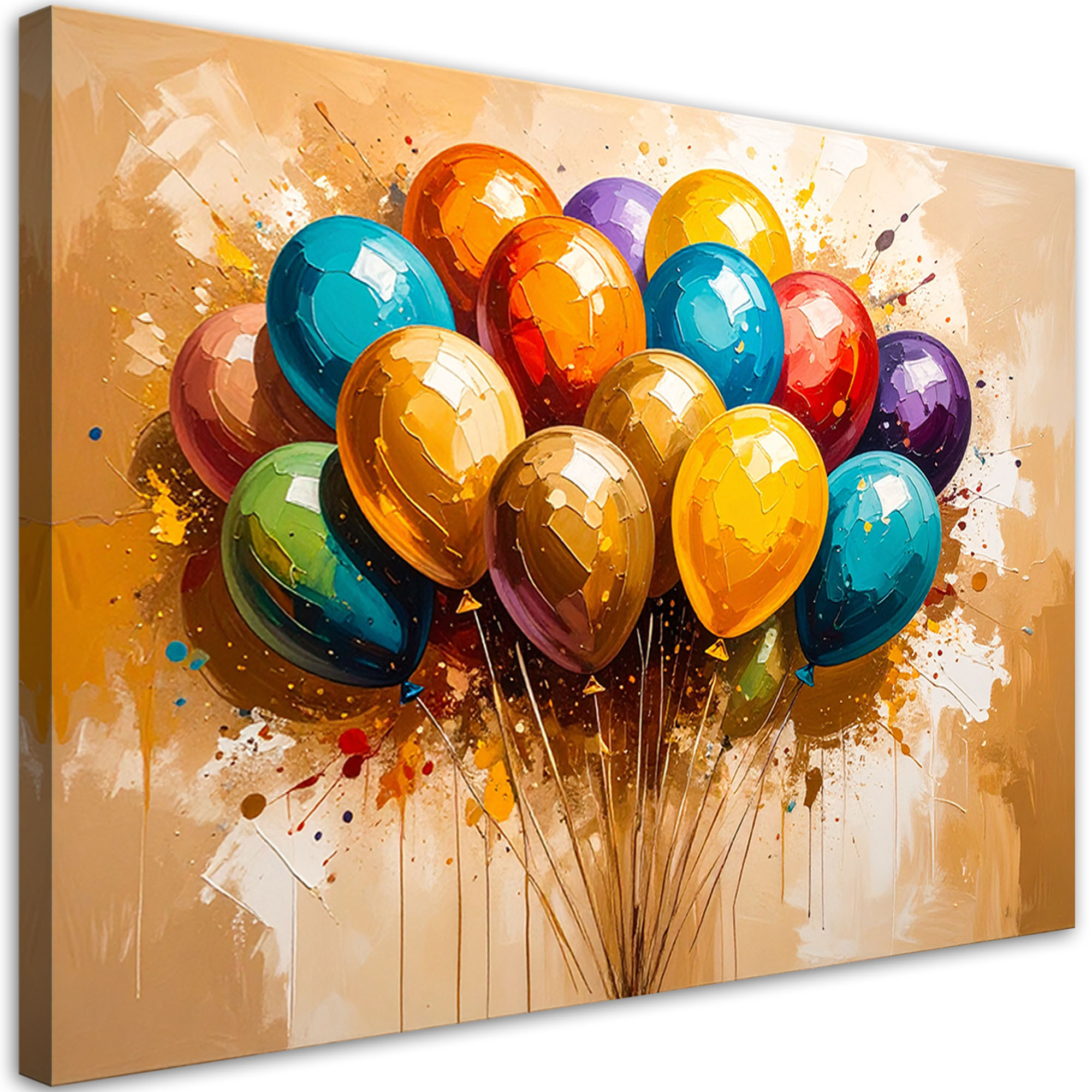 Obraz na płótnie do pokoju dziecka, Kolorowe Balony 30x20