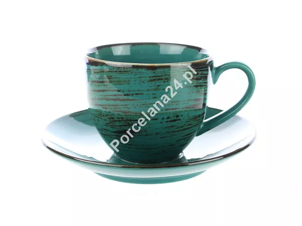 Serwis obiadowo - kawowy na 6 osób (30 el) Bogucice - Alumina Nostalgia Emerald 992
