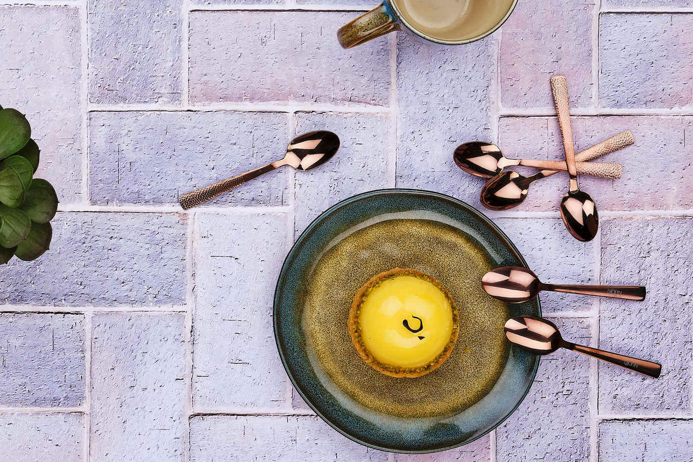 NUDE - Lot de 6 petites cuillères en inox cuivre