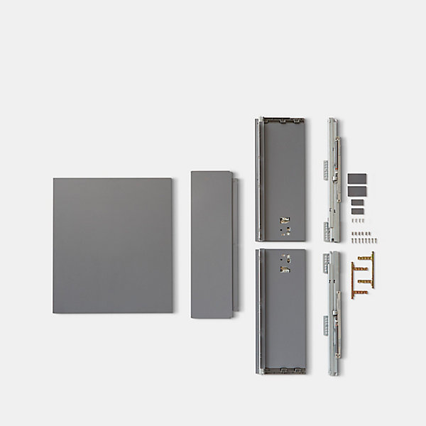 Casserolier de cuisine Soto GoodHome gris anthracite H. 19 cm x L. 60 cm
