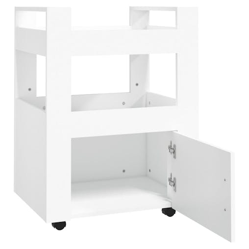 NNEVL Kitchen Trolley White 60x45x80 cm Engineered Wood