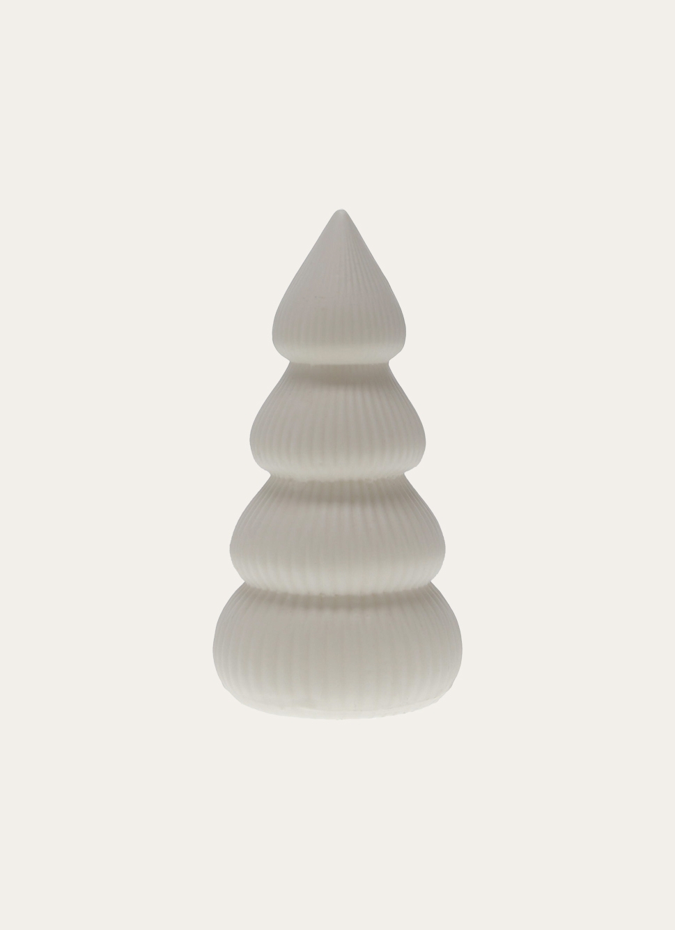 SAPIN LUMINEUX EN PORCELAINE BLANC
