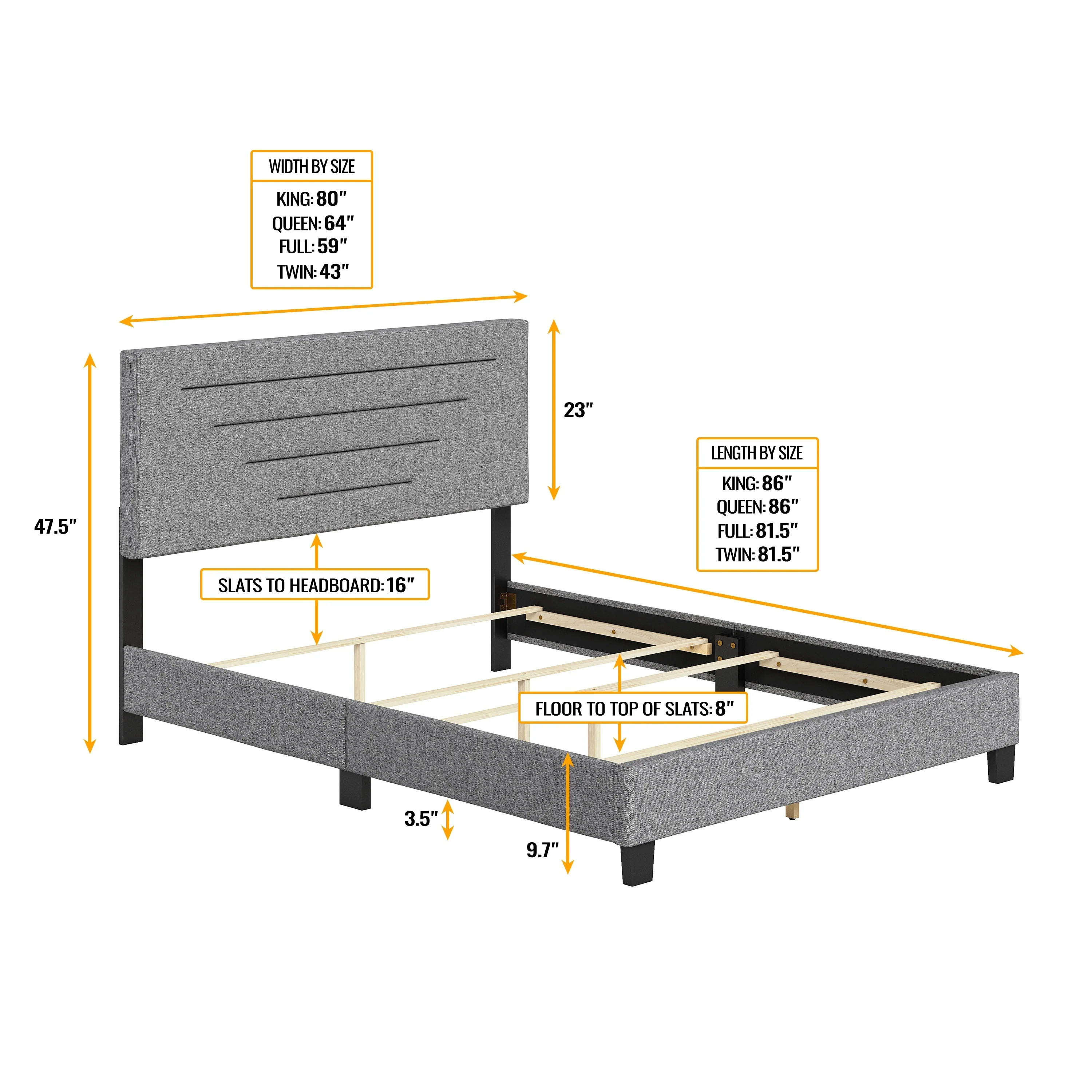 Boyd Sleep Cordoba Upholstered Linen Bed Frame
