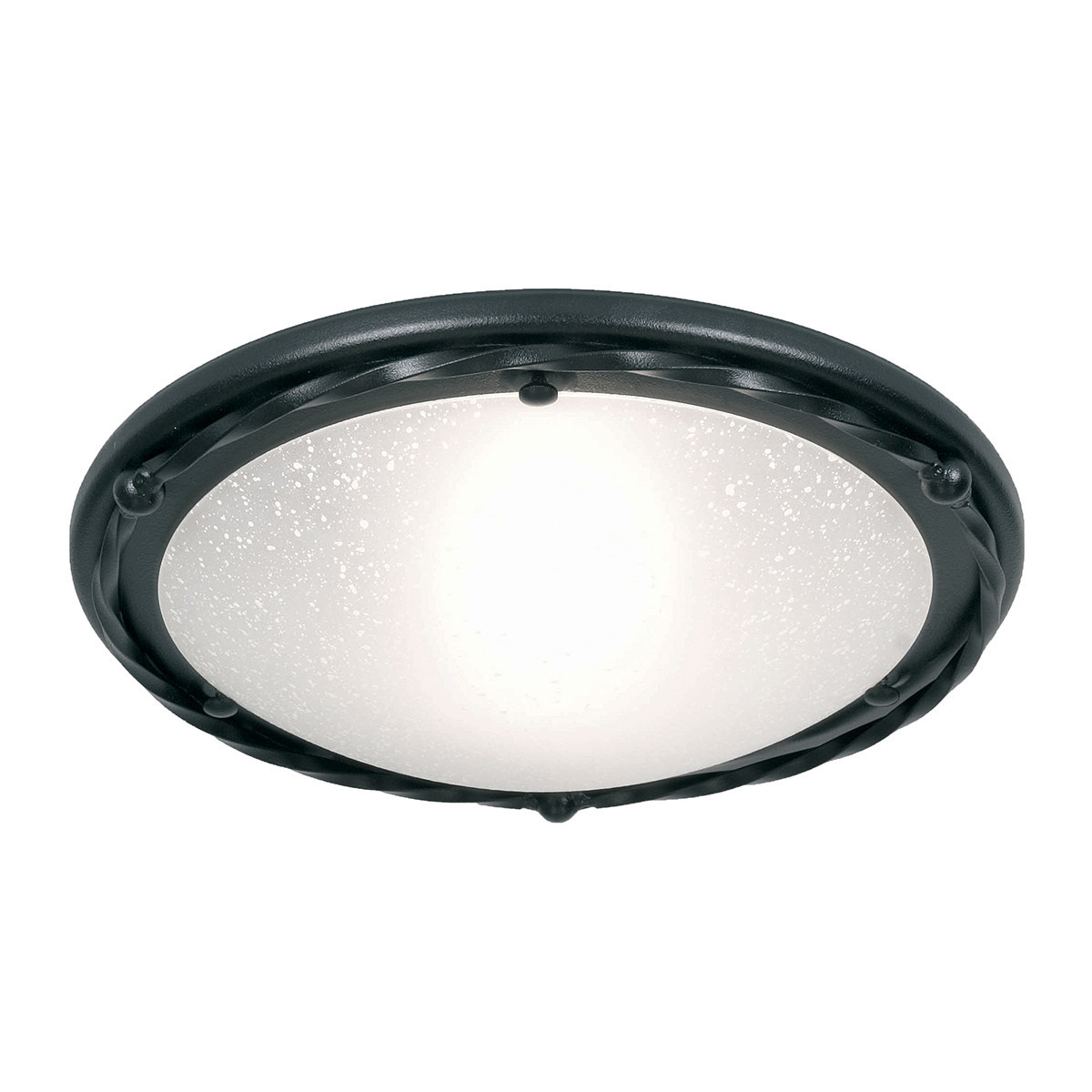 Plafonczarno-biały okrągły 30cm Pembroke 1xE27x60W IP20 Elstead