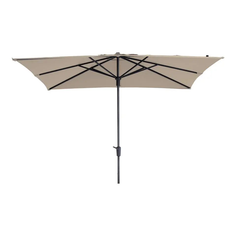 Madison Syros Luxe stokparasol 280x280 cm. - Ecru Sevilla voet hoes