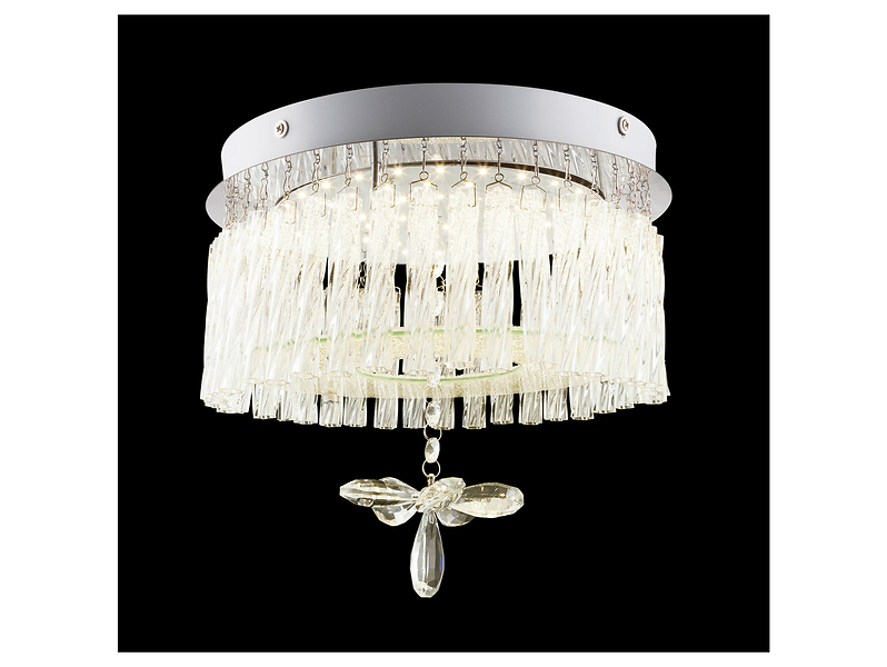 Lampa sufitowa Mathilda LED metalowa srebrna