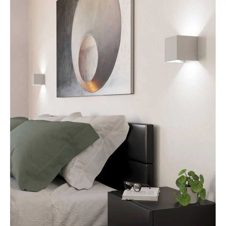 EGLO Valmontone Wandlamp - LED - Aluminium/Glas - Wit
