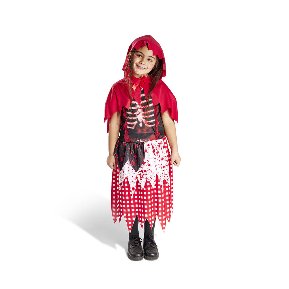 Déguisement enfant Halloween chaperon rouge gothique 11/14 ans