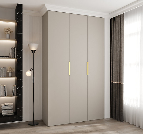 Armoire Como 4 a portes battantes H. 245 x L. 150 x P. 50, 3 portes