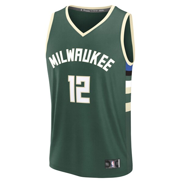 Taurean Prince Milwaukee Bucks  Fast Break Replica Player Jersey - Icon Edition - Hunter Green