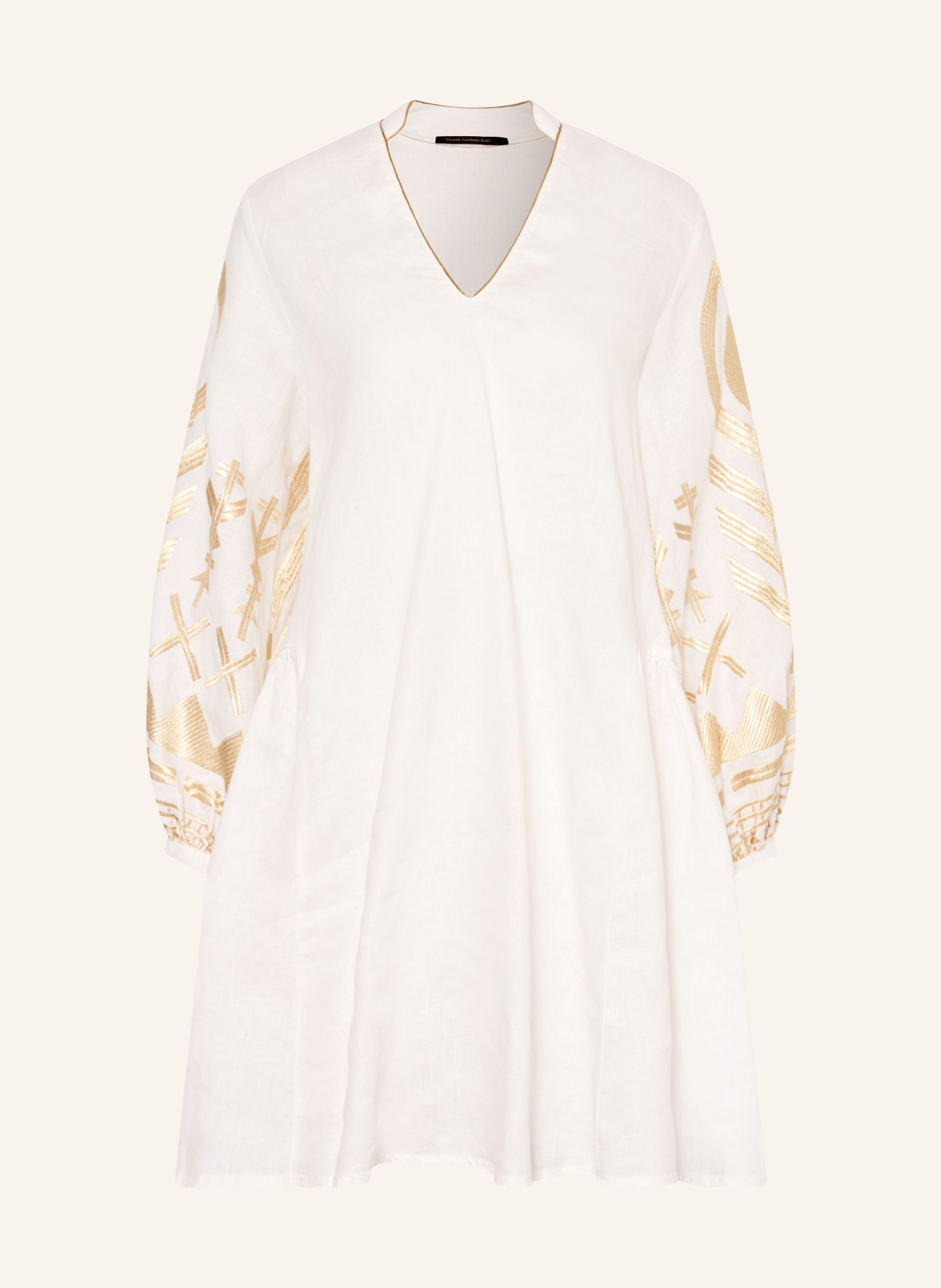 Greek Archaic Kori Strandkleid FEATHER aus Leinen